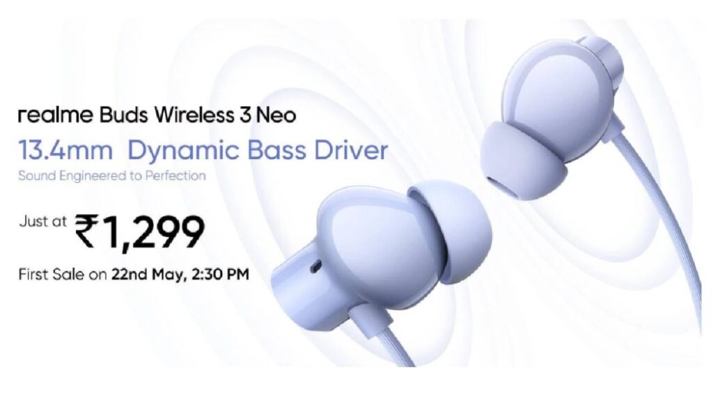 realme Buds Wireless 3 Neo India realme Buds Wireless 3 Neo launch Budget wireless earphones India