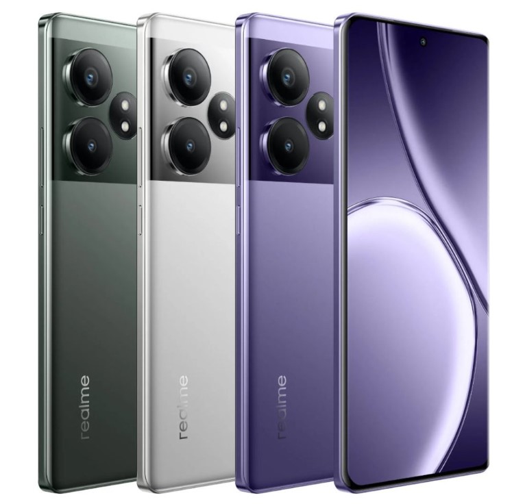 Realme GT 6T with purple color variant 