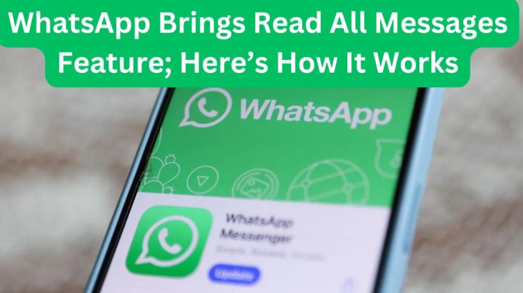 WhatsApp Read All Feature, WhatsApp user guide, WhatsApp's new version launch