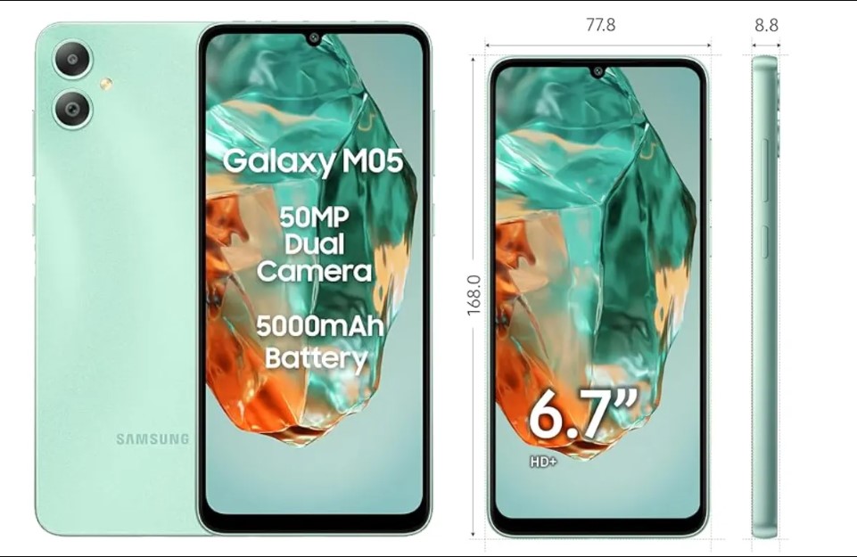 Samsung Galaxy M05 specifications
