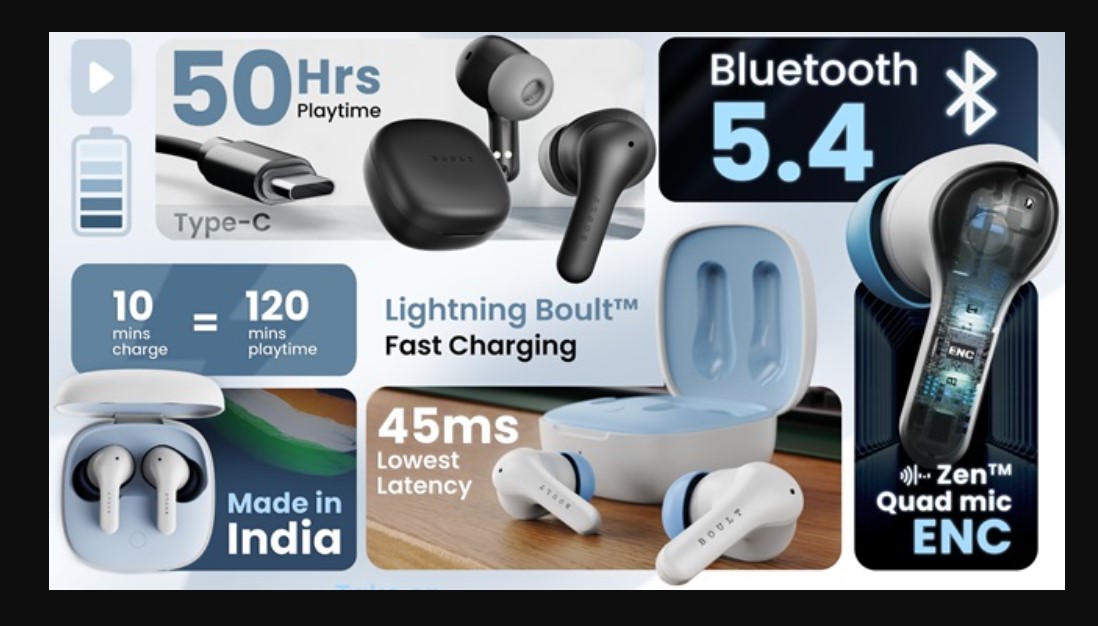 BOULT W10 earbuds sepcifications